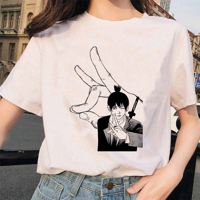 Camiseta Mujer Anime Chainsaw Man Pochita