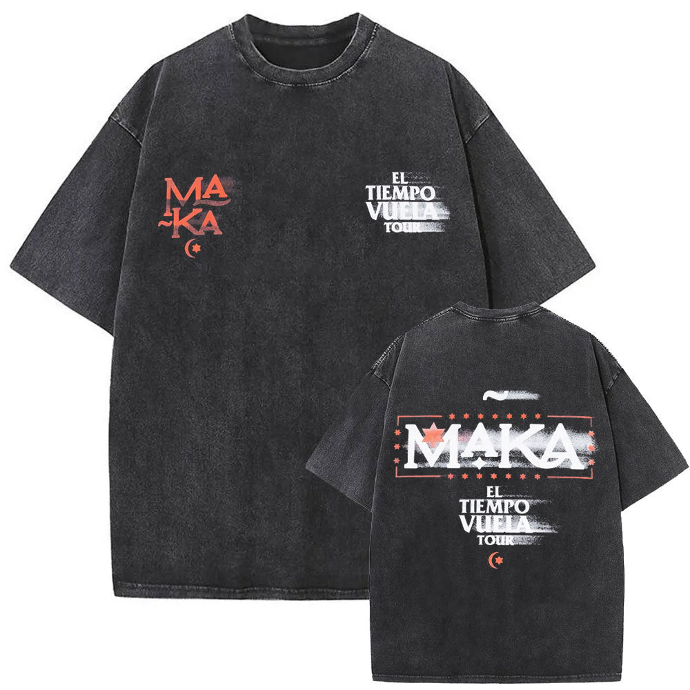 Camiseta Vintage Lavada Estilo Rapper Unisex