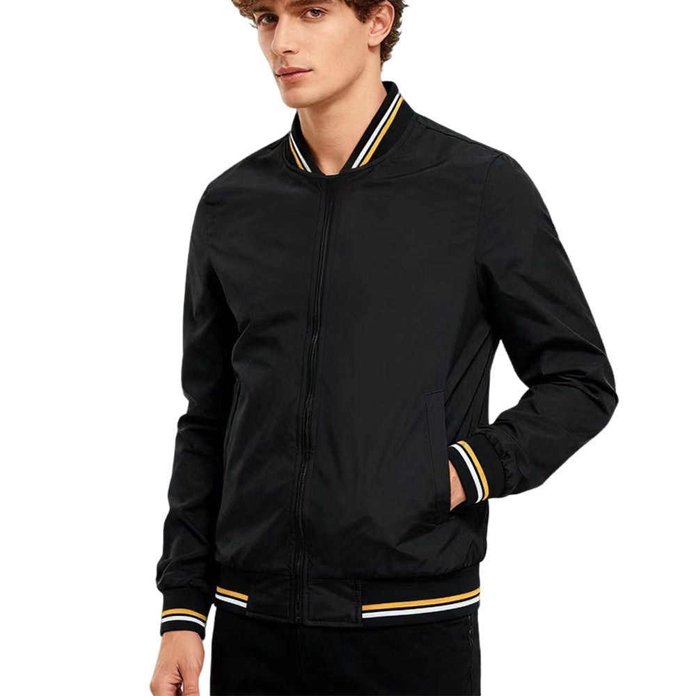 Chaqueta de Béisbol con Cuello para Hombre