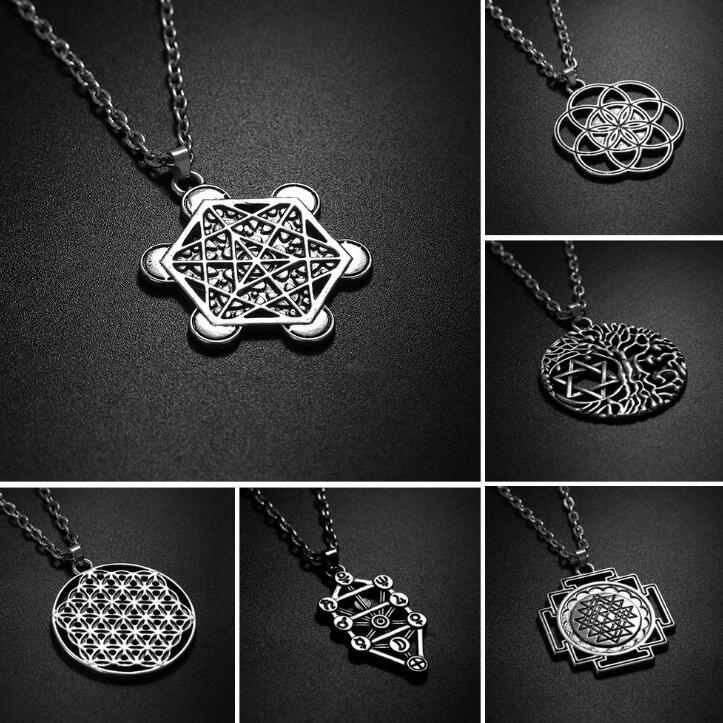 1pc Seed Of Life Pendant Flower Of Life Necklace Jewelry Sacred Geometry Women Accessories