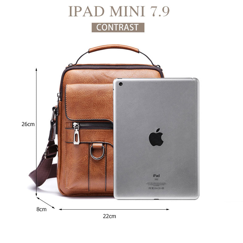Bolso Cruzado Casual para Hombre - Cuero PU Estilo Vintage