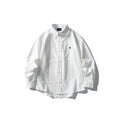 Camisa manga larga con bordado para hombre - Corte holgado