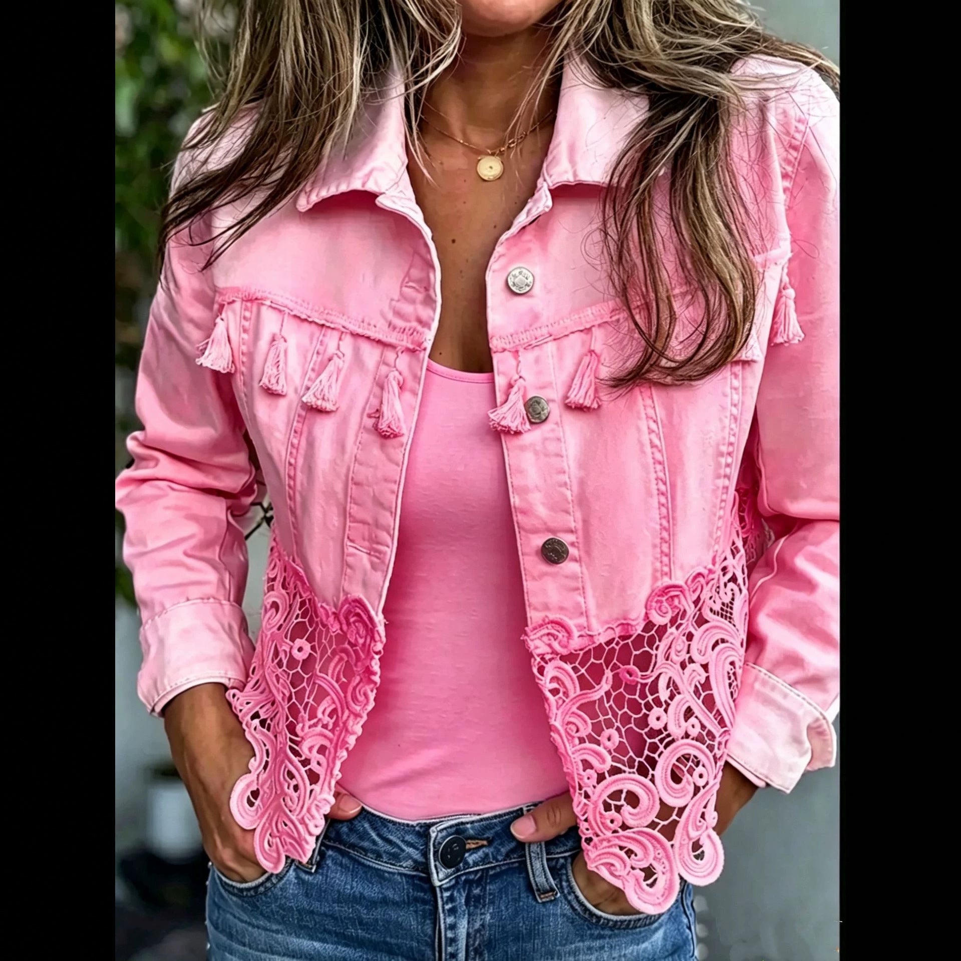 Spring Summer New Style Denim Jacket for Women Short Height Friendly