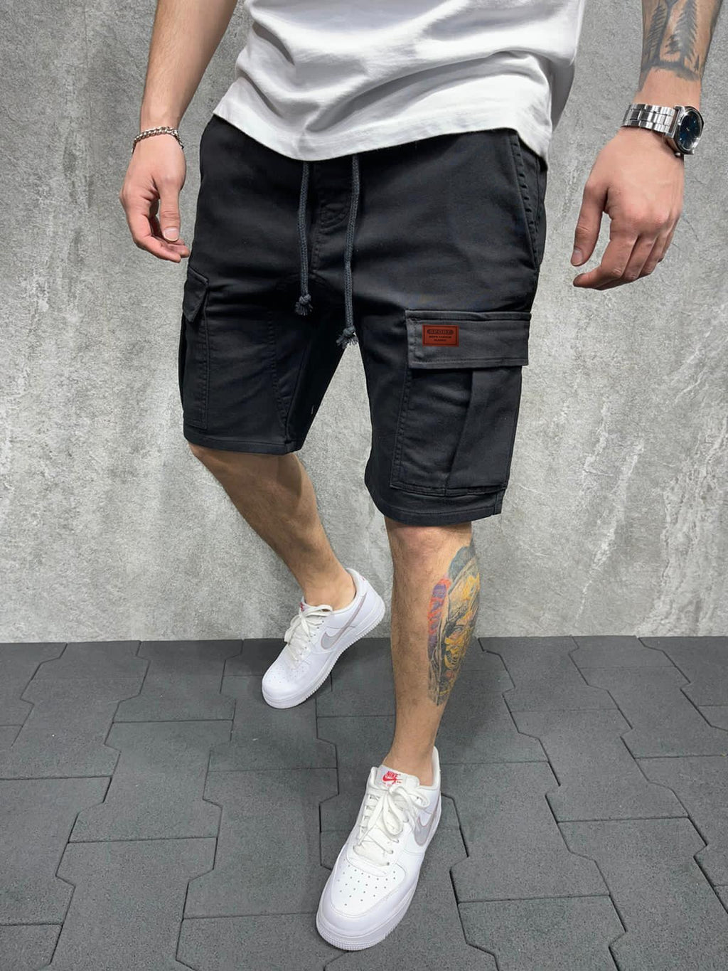 Shorts cargo para hombre - Bermuda casual primavera verano