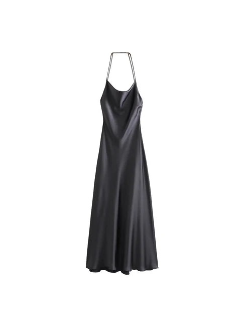 Vestido Largo Elegante de Tirantes para Mujer