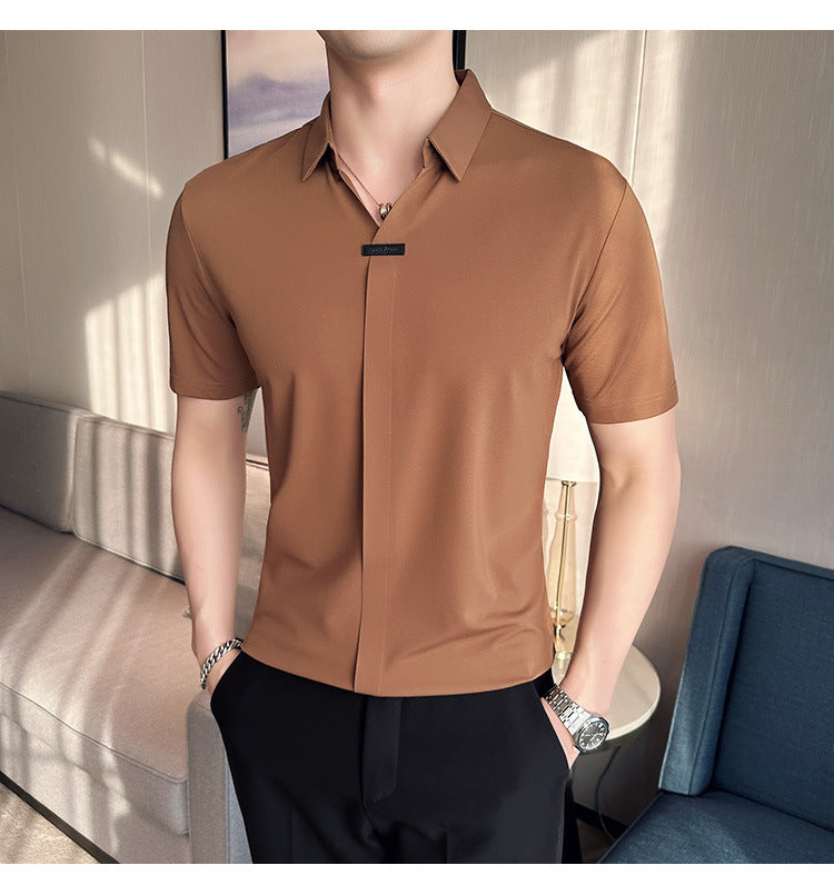 Polo manga corta para hombre - Estilo maduro casual