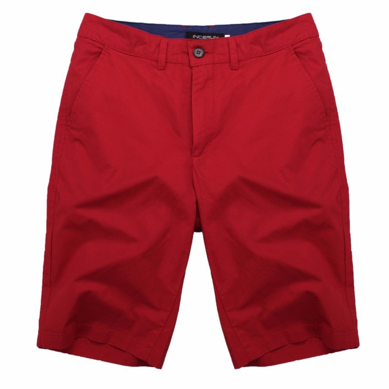 Shorts casuales de algodón para hombre - Bermuda slim fit