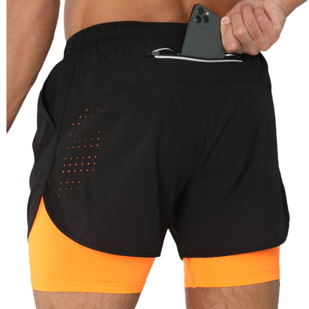 Pantaloneta Deportiva 2 en 1 con Forro Interior para Hombre