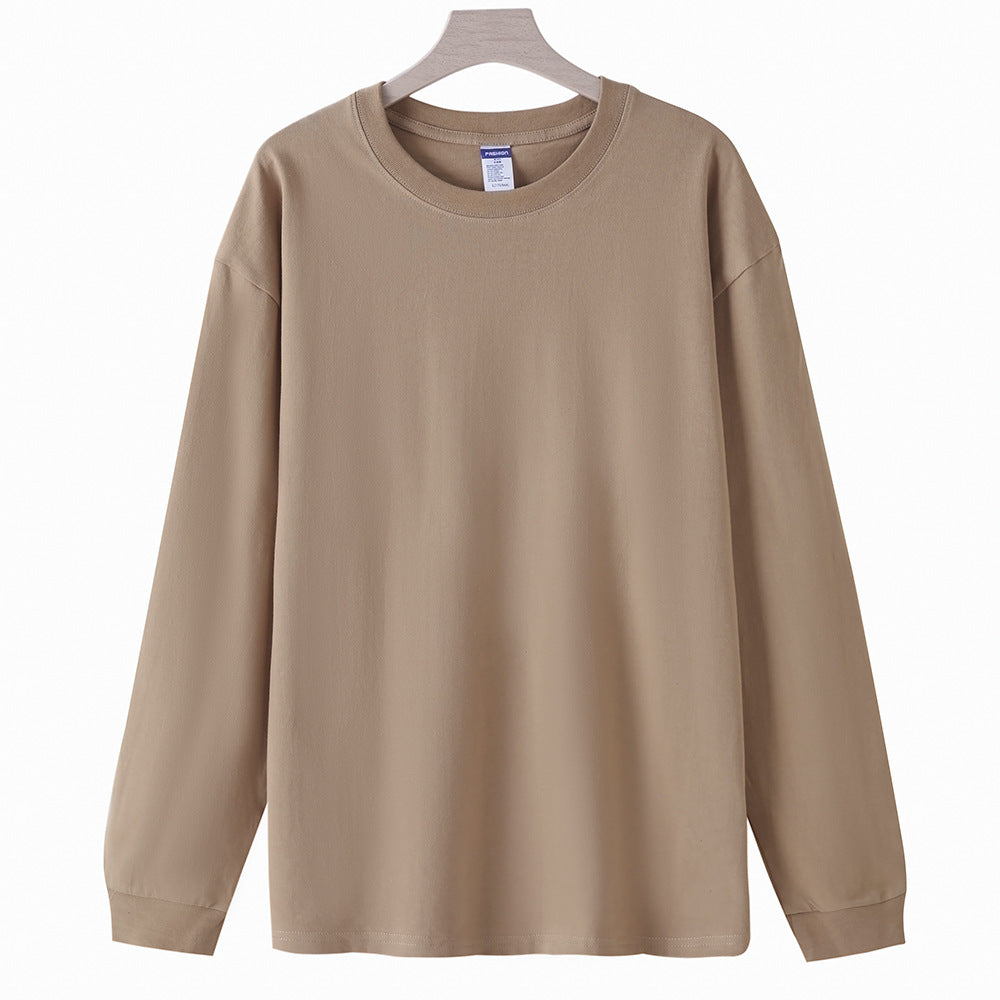 Camiseta manga larga holgada para hombre - Algodón suave