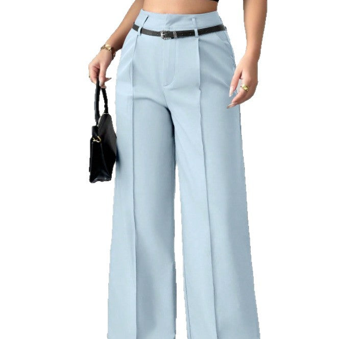 Pantalones Rectos de Talle Alto para Mujer