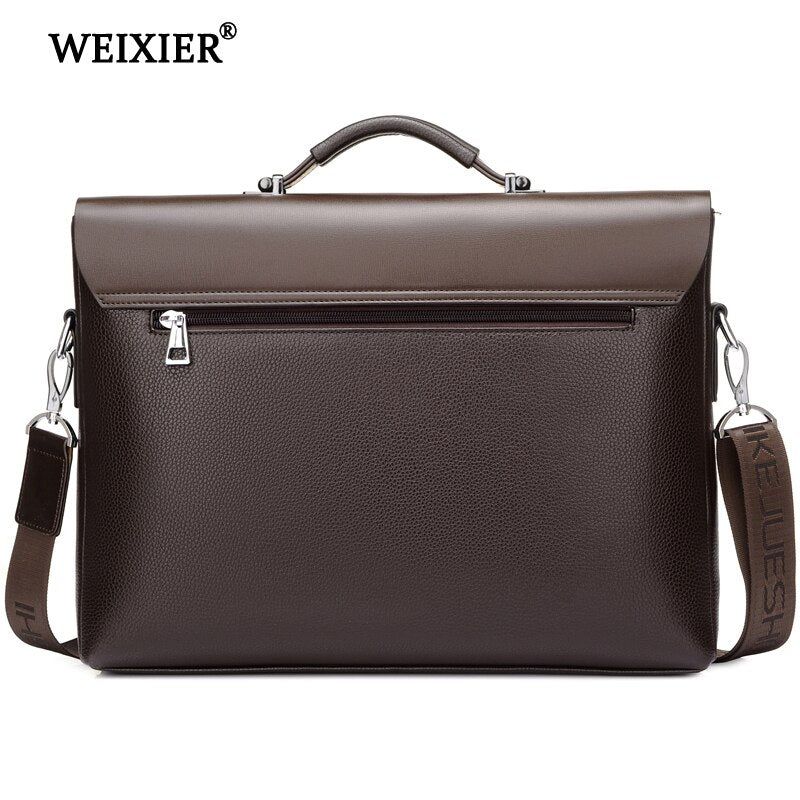 Bolso Tote de Negocios para Hombre - Cuero Microfibra para Laptop