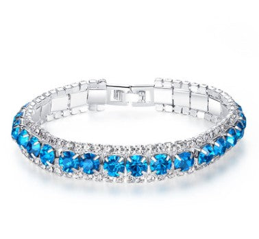 New style women's crystal bracelet Korean version full of rhinestones and hundred matching accessories