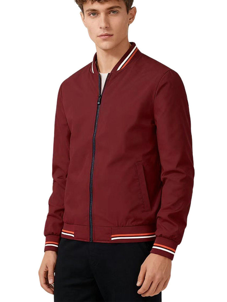 Chaqueta de Béisbol con Cuello para Hombre