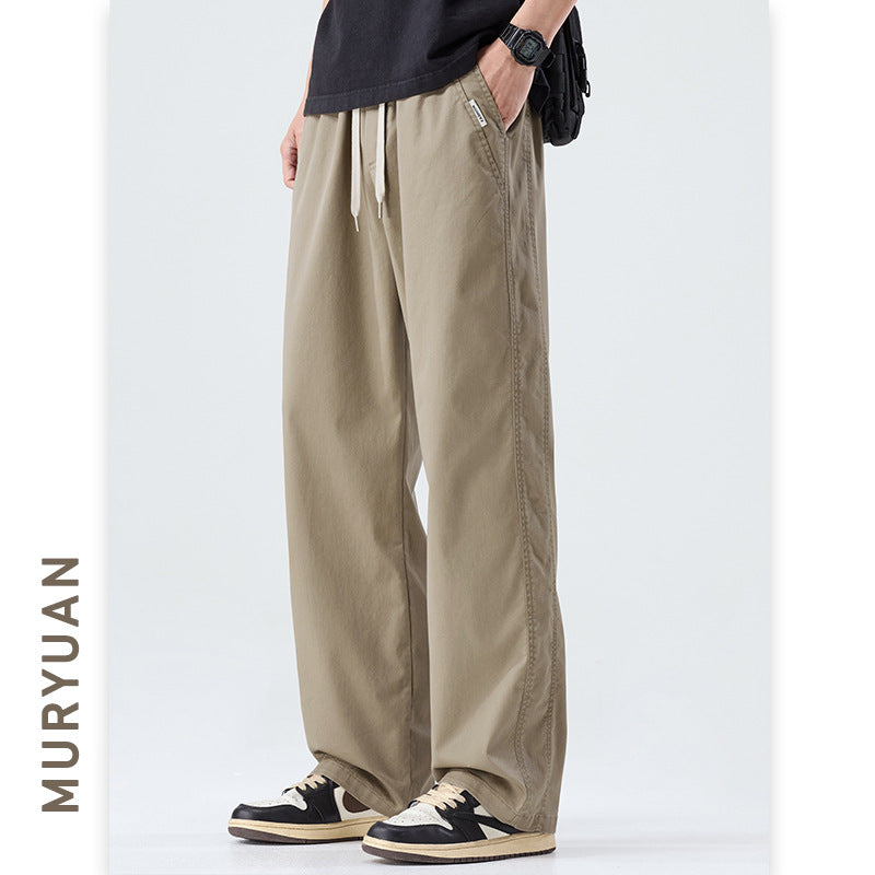 Pantalón Casual Deconstruido Color Liso para Hombre