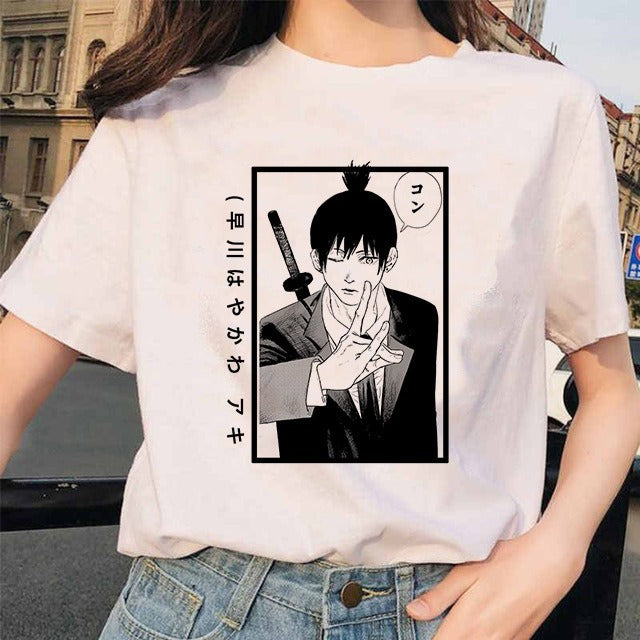 Camiseta Mujer Anime Chainsaw Man Pochita