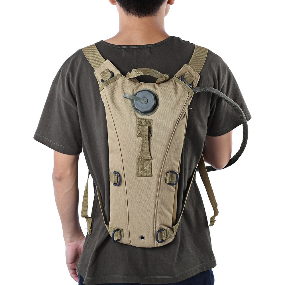 Mochila de Hidratación Táctica Militar MOLLE - 3L para Ciclismo y Camping