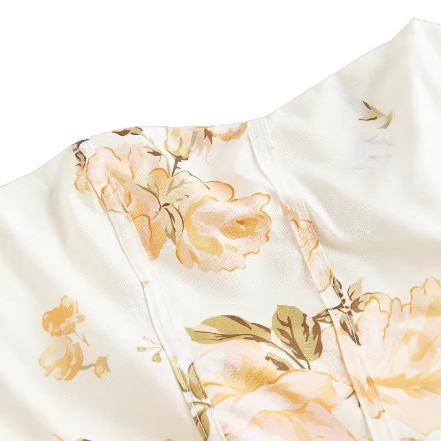 Vestido sin mangas estampado