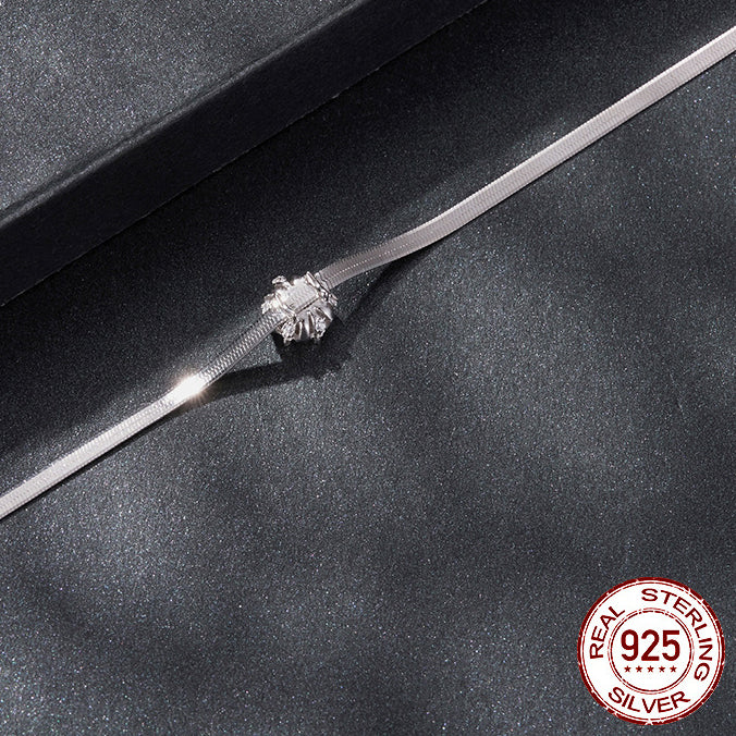 Pulsera de Flores en Plata 925 con Zircon - Regalo San Valentín