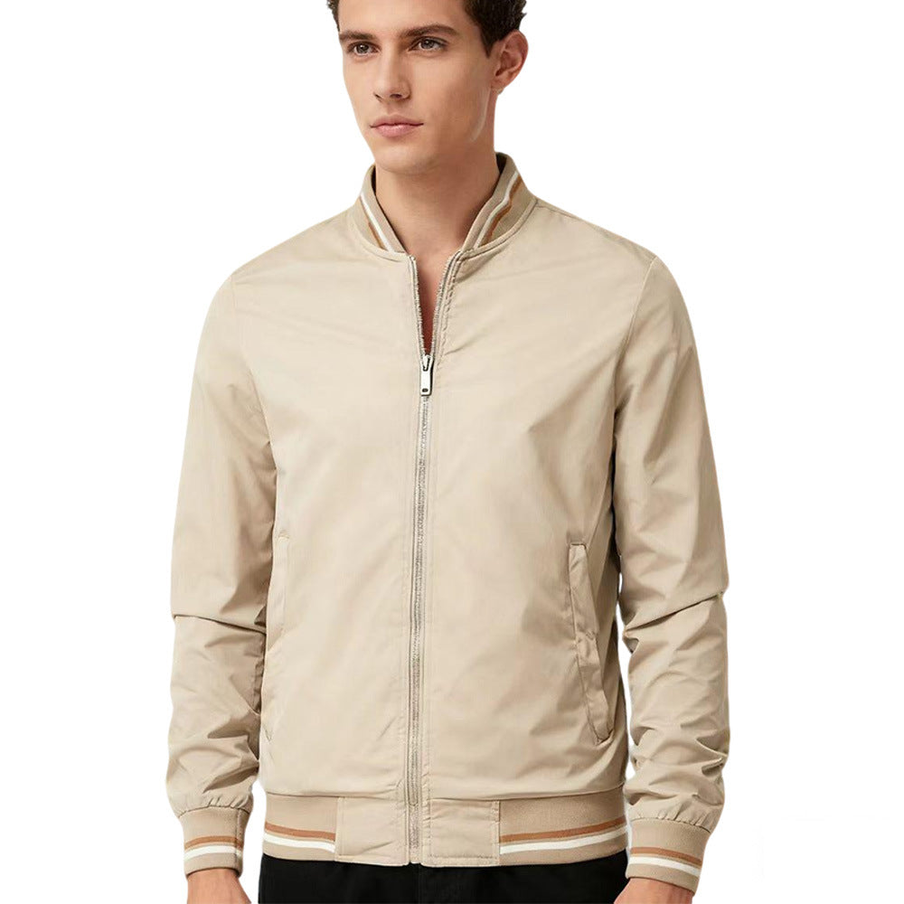 Chaqueta de Béisbol con Cuello para Hombre