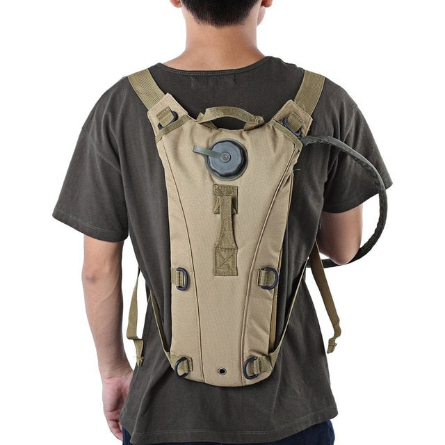 Mochila de Hidratación Táctica Militar MOLLE - 3L para Ciclismo y Camping