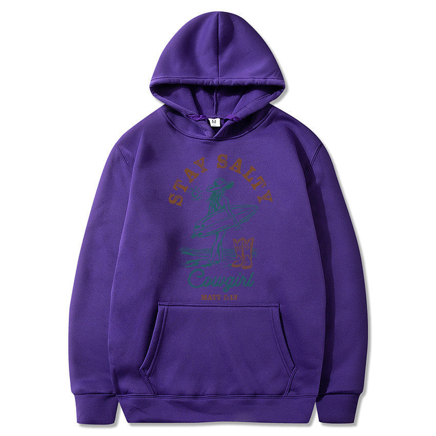 Hoodie estampada para mujer - Manga larga con capucha