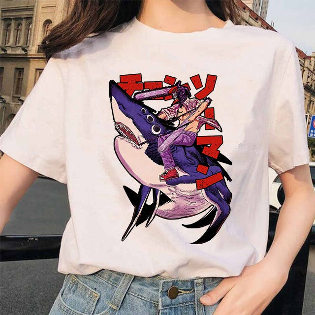 Camiseta Mujer Anime Chainsaw Man Pochita