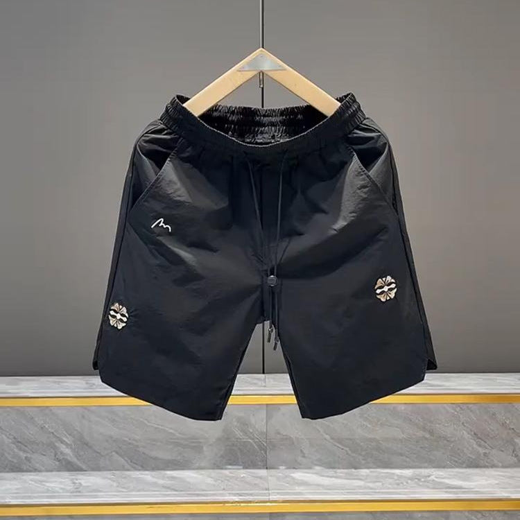 Pantaloneta Ligera con Bordado Estilo Coreano para Hombre