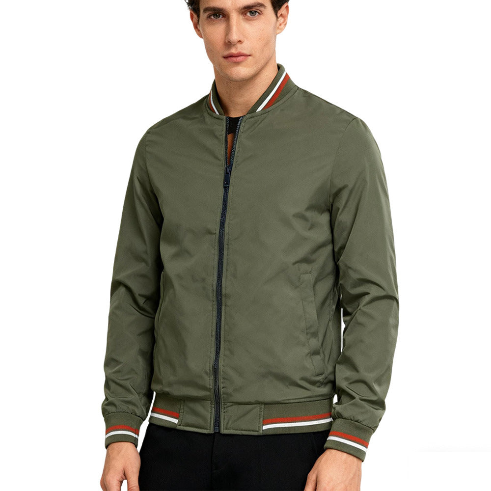 Chaqueta de Béisbol con Cuello para Hombre