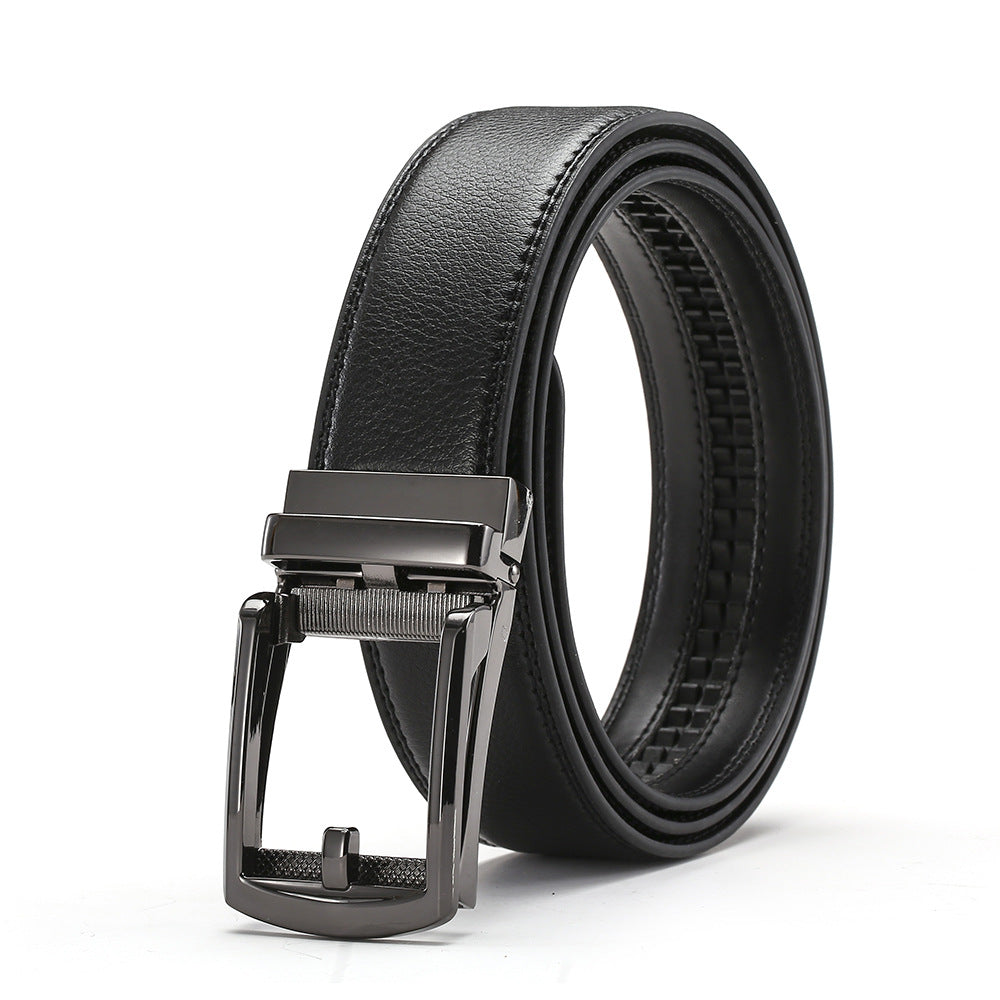 Cinturón de Cuero Genuino para Hombre - Hebilla Automática