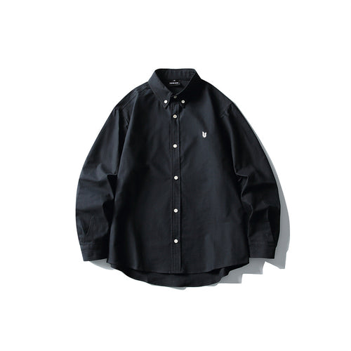 Camisa manga larga con bordado para hombre - Corte holgado