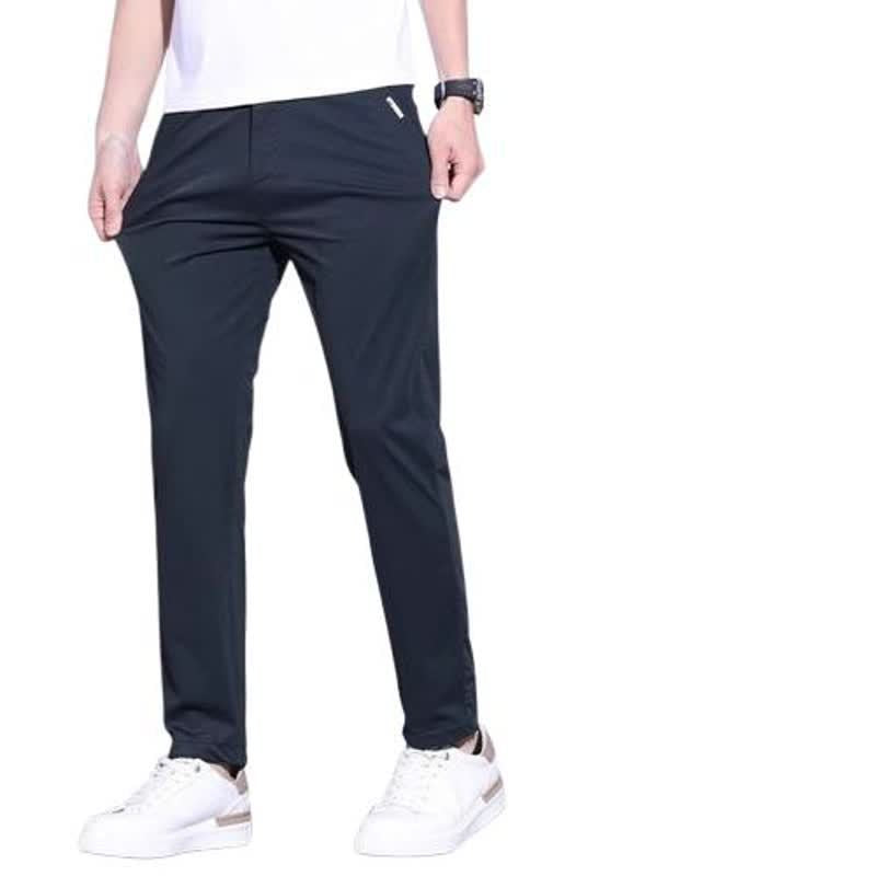 Pantalón Ligero Slim Fit de Seda de Hielo para Hombre