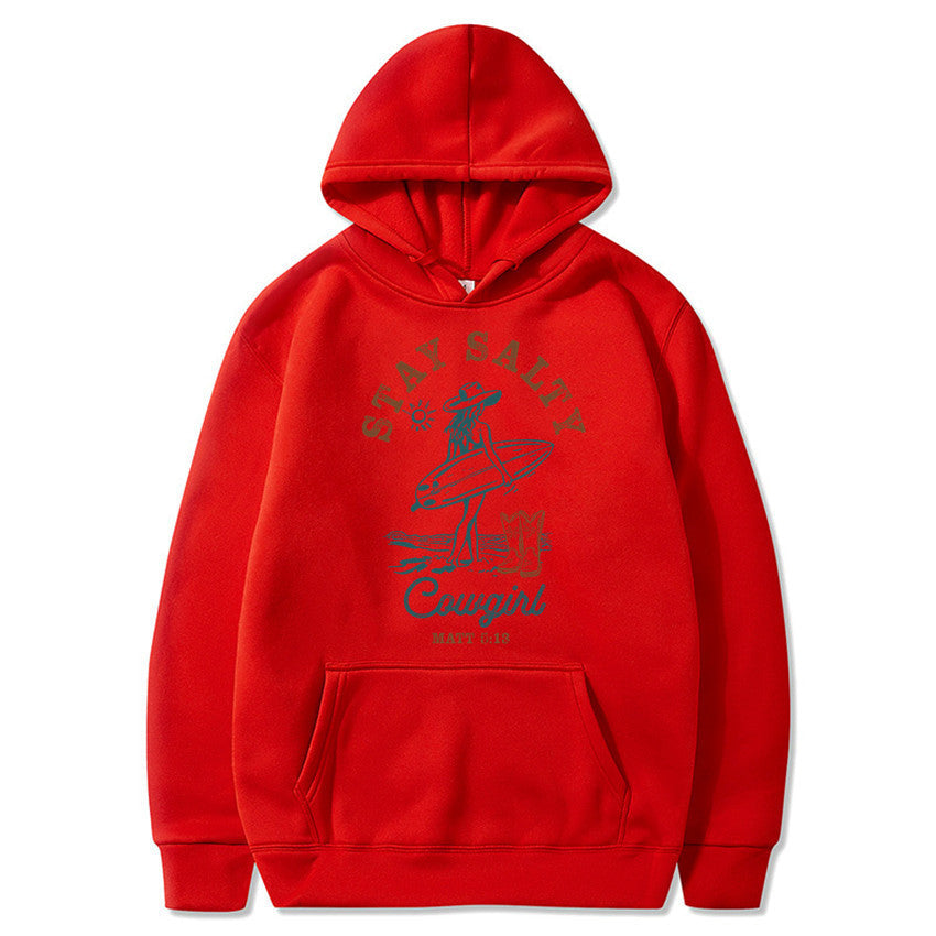 Hoodie estampada para mujer - Manga larga con capucha