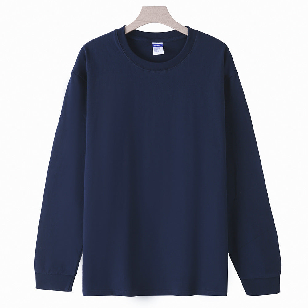 Camiseta manga larga holgada para hombre - Algodón suave