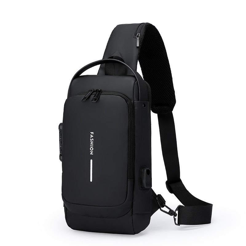 Bolso Bandolera Antirrobo con Carga USB para Hombre - Impermeable