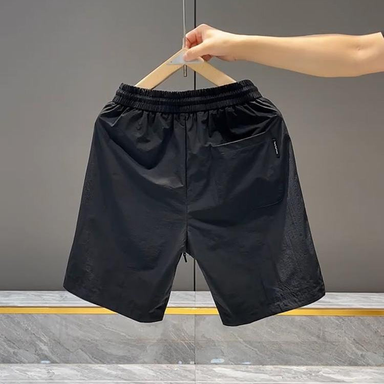 Pantaloneta Ligera con Bordado Estilo Coreano para Hombre