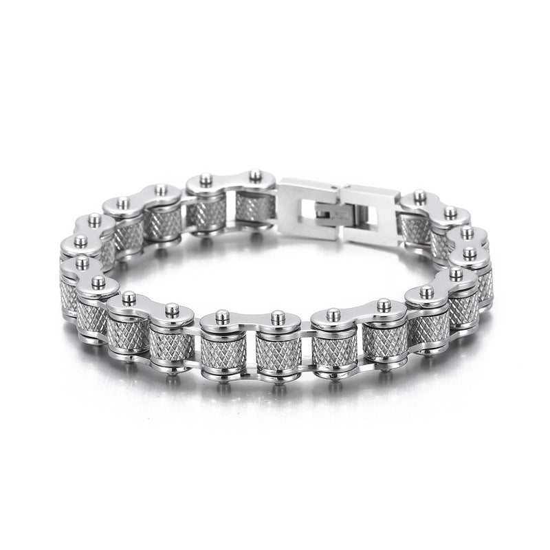 Pulsera Cadena de Moto en Acero Inoxidable - Estilo Urbano
