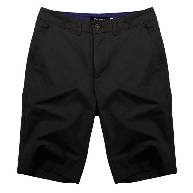 Shorts casuales de algodón para hombre - Bermuda slim fit