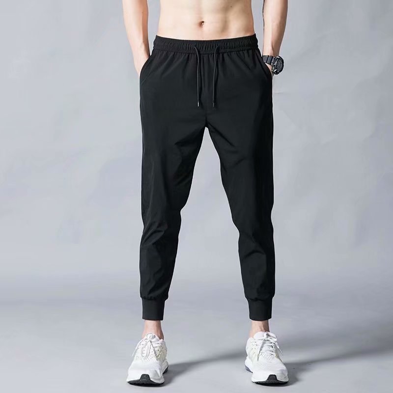 Pantalones de seda helada para hombre - Estilo casual y deportivo