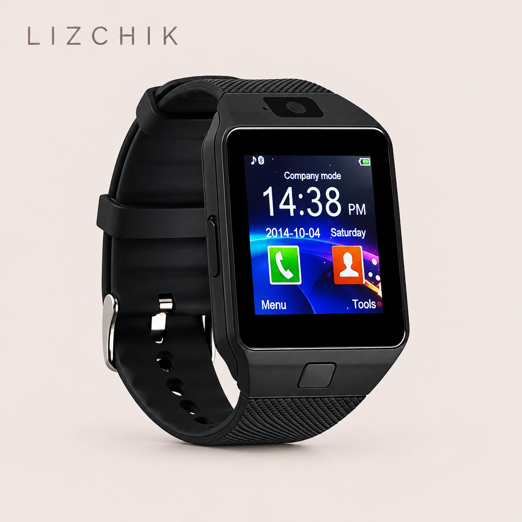 Reloj DZ09 negro con fondo rosa beige LIZCHIK