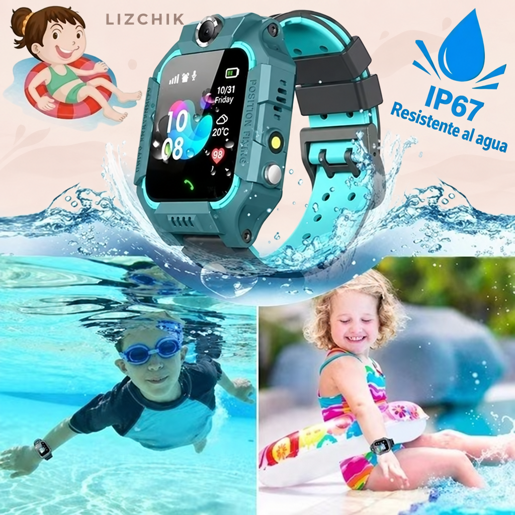 Reloj infantil con agua y fondo LIZCHIK