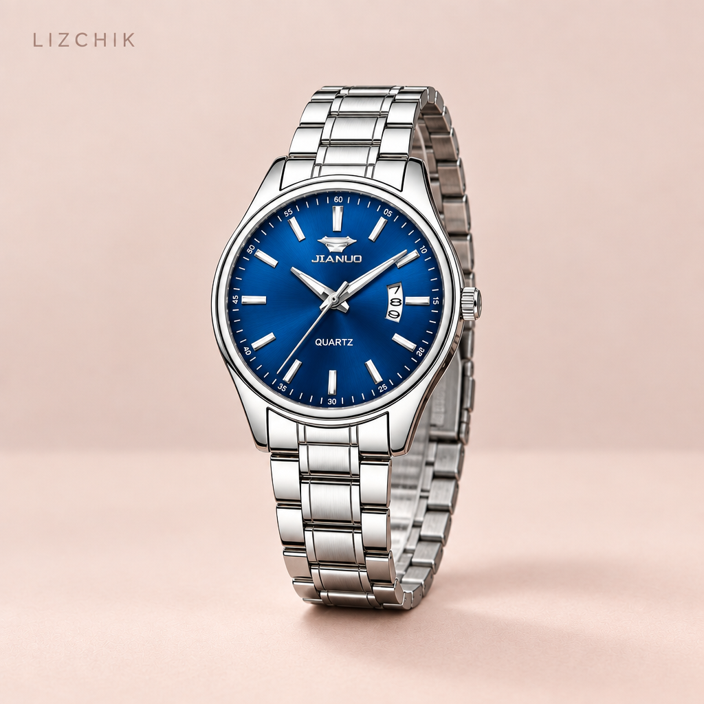 Reloj JIANUO azul completo